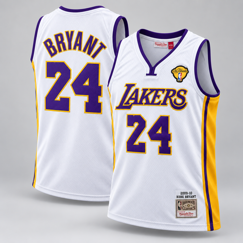 Kobe Bryant #24 Los Angeles Lakers 2009-10 Finals Swingman Basketball Jersey – All Stitched