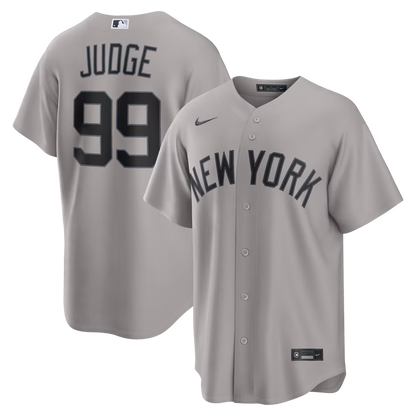 Men's New York Yankees Aaron Judge Gray Road Replica Jersey