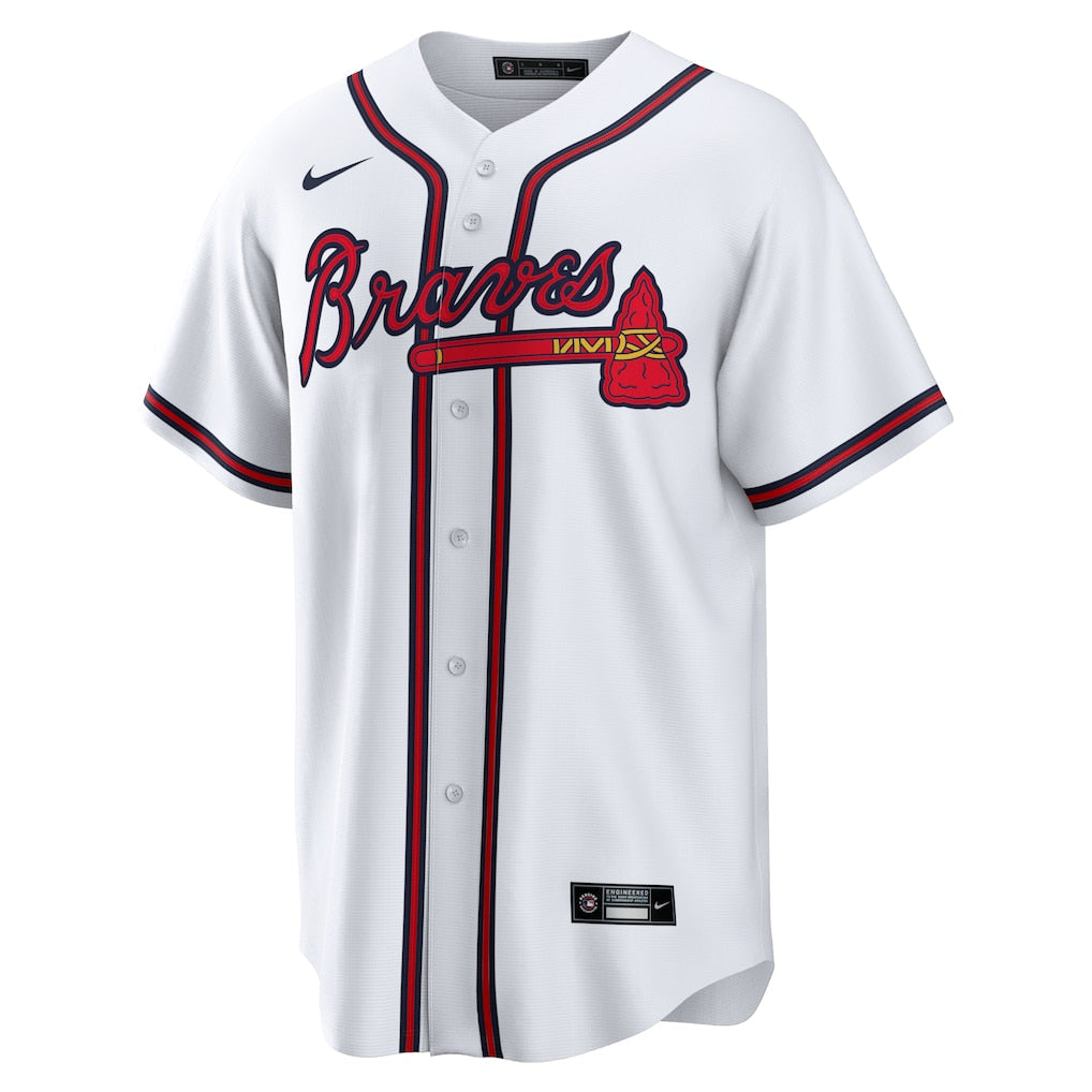 Men's Atlanta Braves Austin Riley White Home Replica Player Jersey
