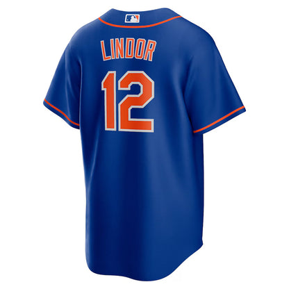 Men's New York Mets Francisco Lindor Royal Big & Tall Alternate Replica Player Jersey