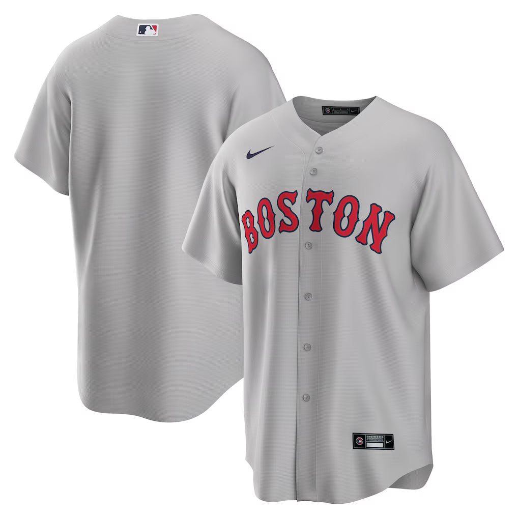 Men's Boston Red Sox Gray Road Replica Team Jersey