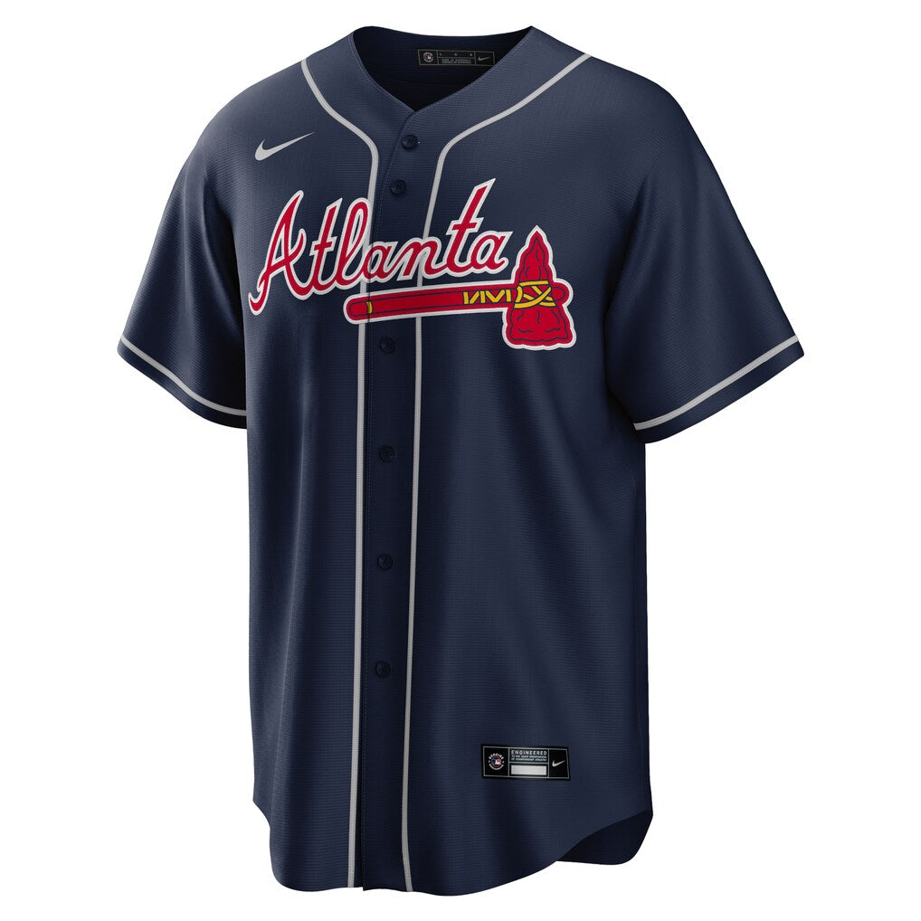 Men's Atlanta Braves Navy Alternate Replica Team Jersey