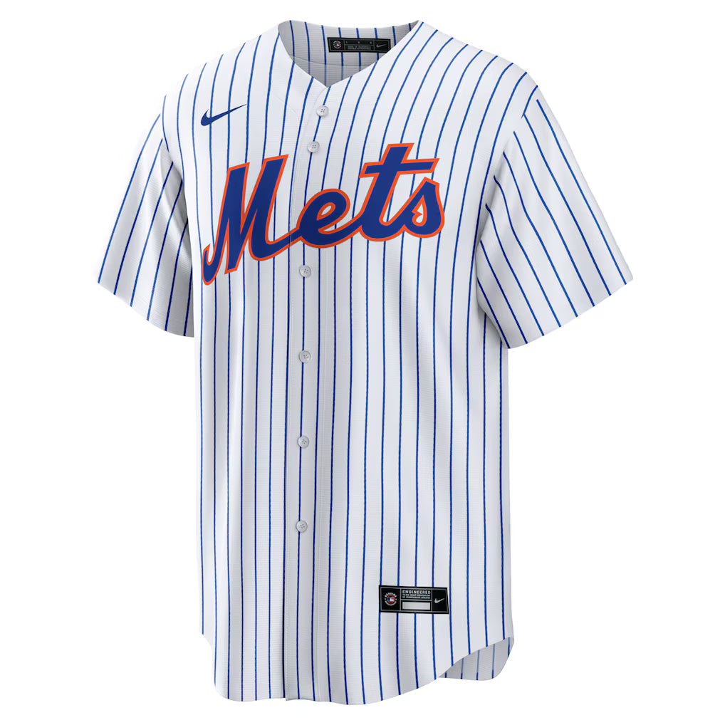 Men's New York Mets White Home Replica Team Jersey